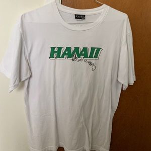 White and Green Hawaii T Shirt
